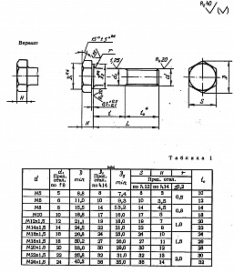 Болт ОСТ 1 31124-80 (30ХГСА)